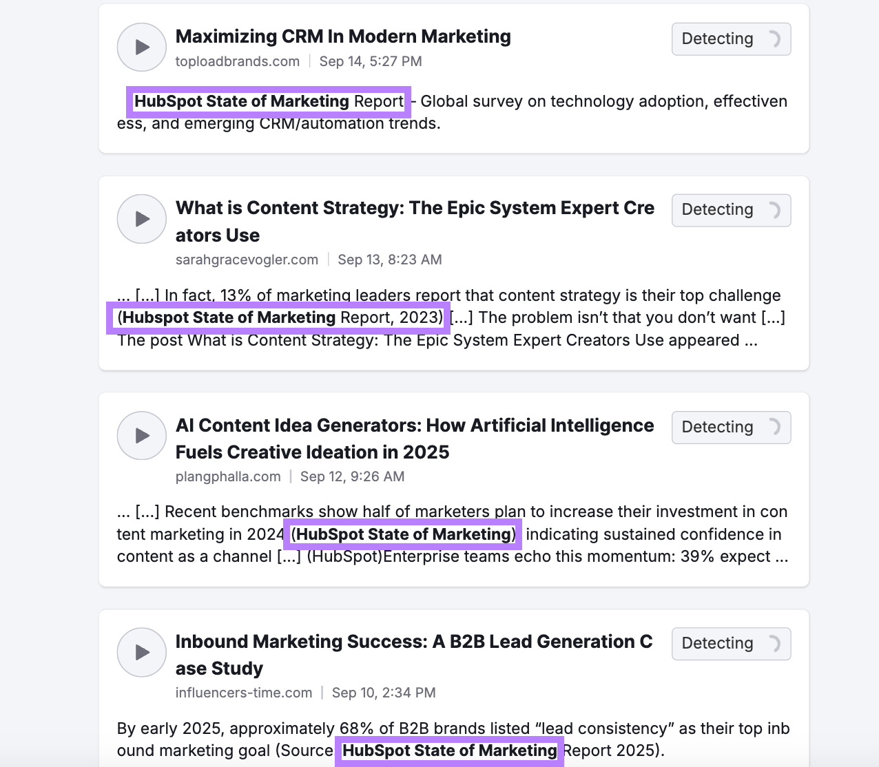 HubSpot's report mentions