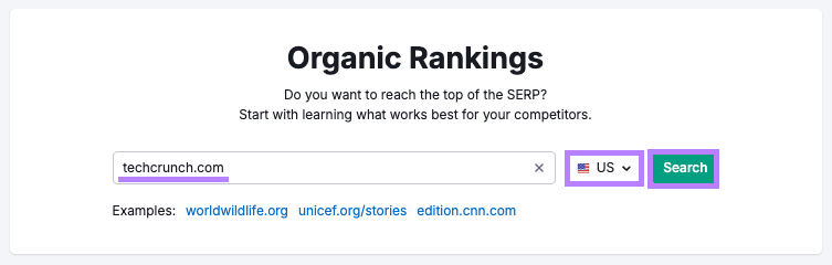 organic rankings