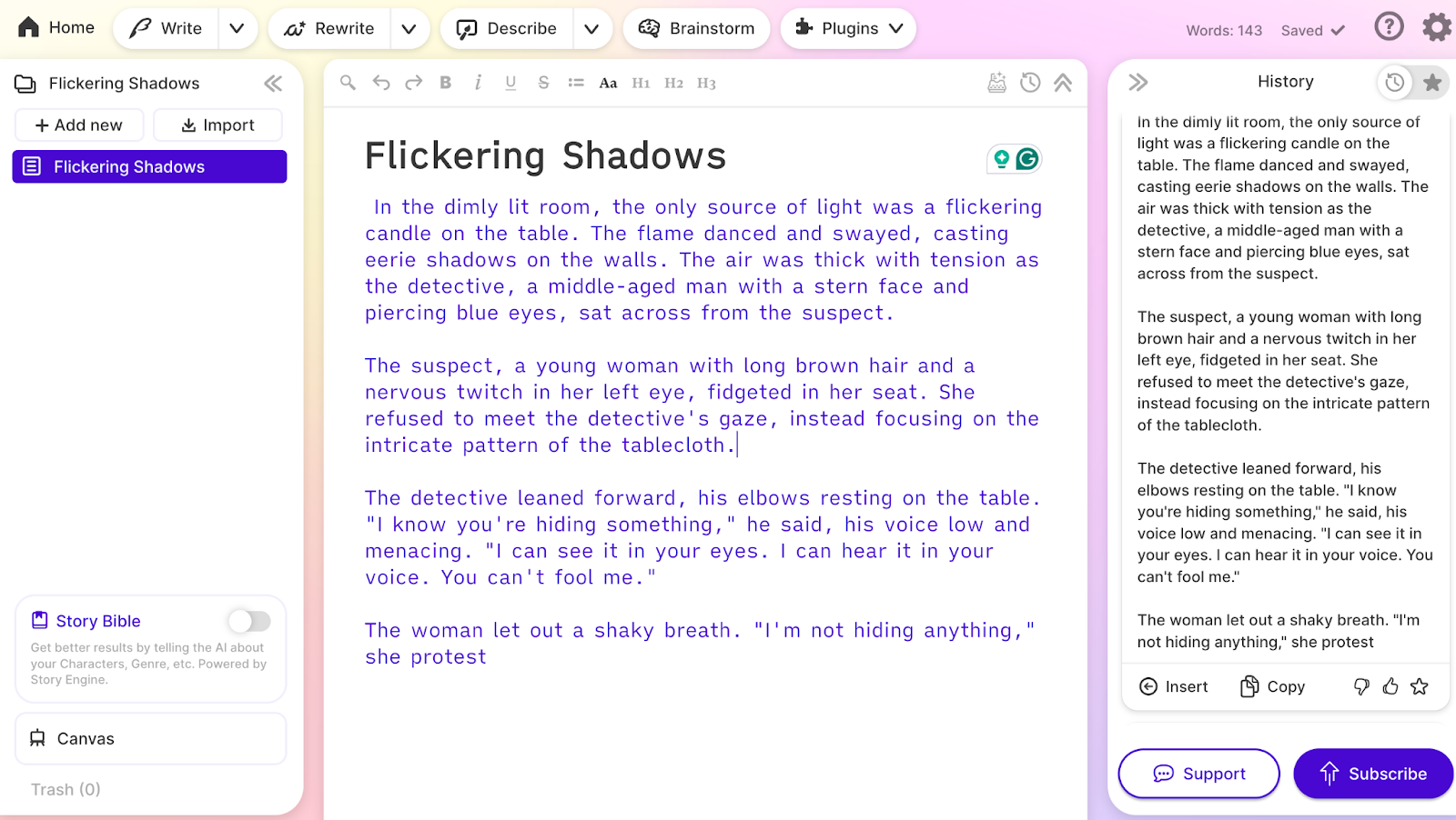 Sudowrite: an AI writing tool for creative writing
