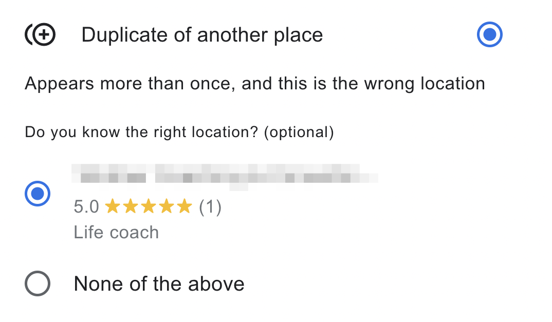 Alternative to merging Google Business Profiles is to list as duplicate of another place.
