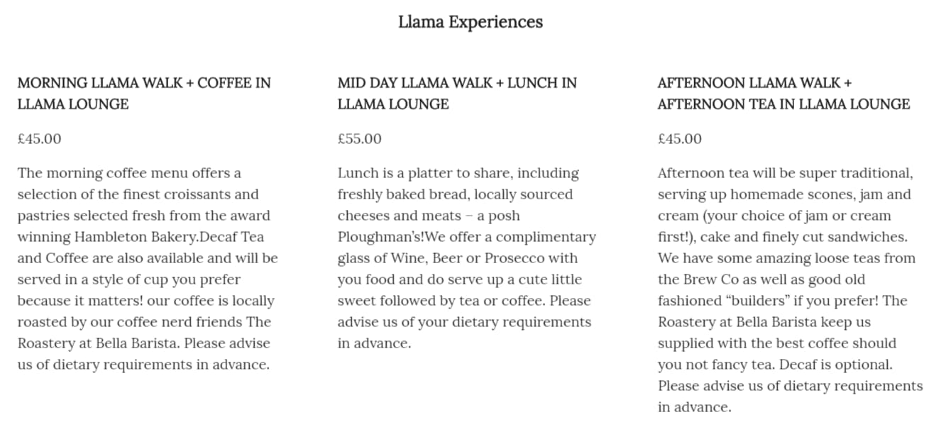 Service Menu Automatically Updated on Page