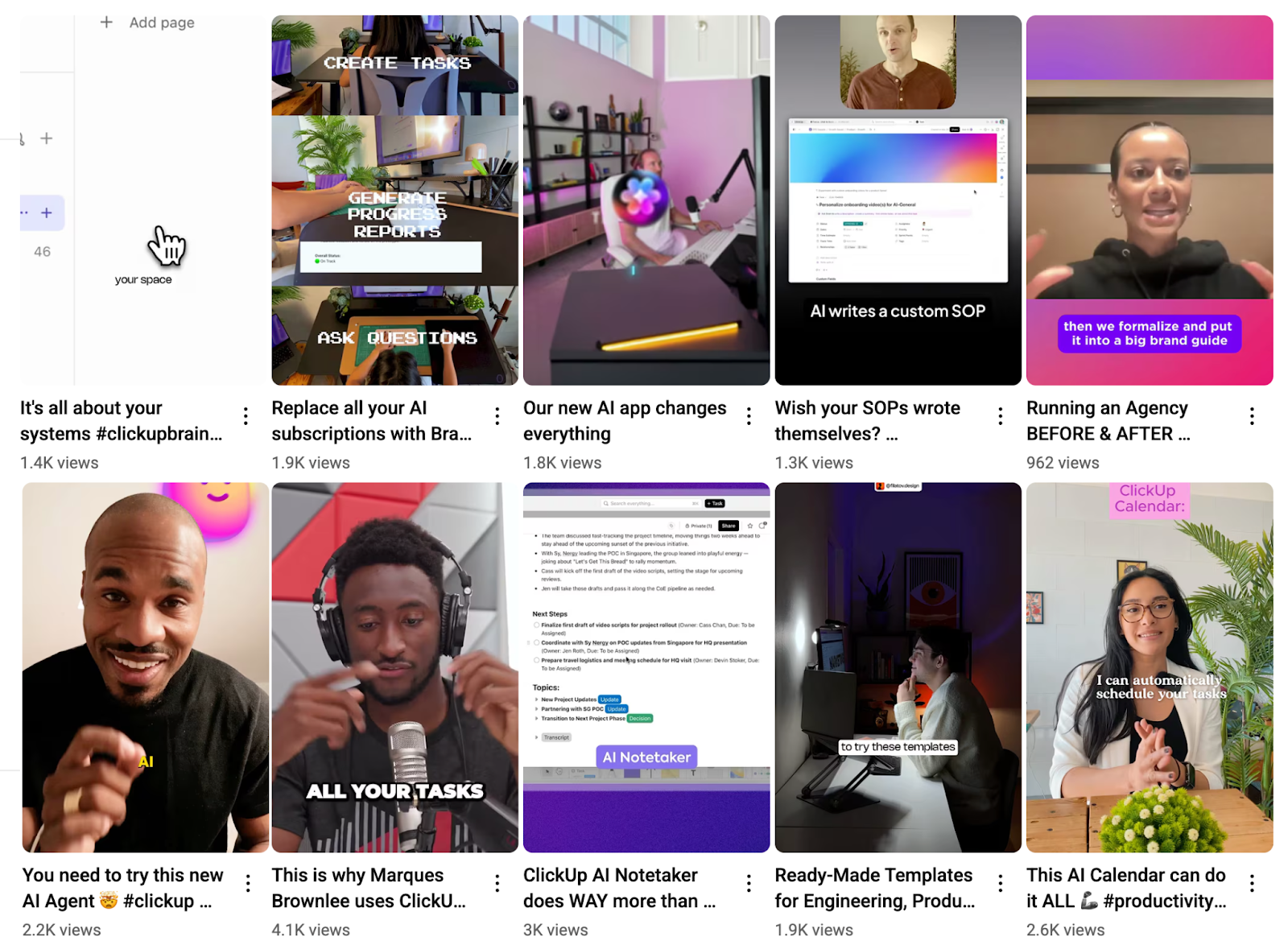 The brand's Shorts show more views per video on average.