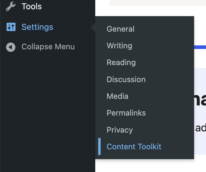 How To Use the Content Toolkit Plugin on WordPress image 2