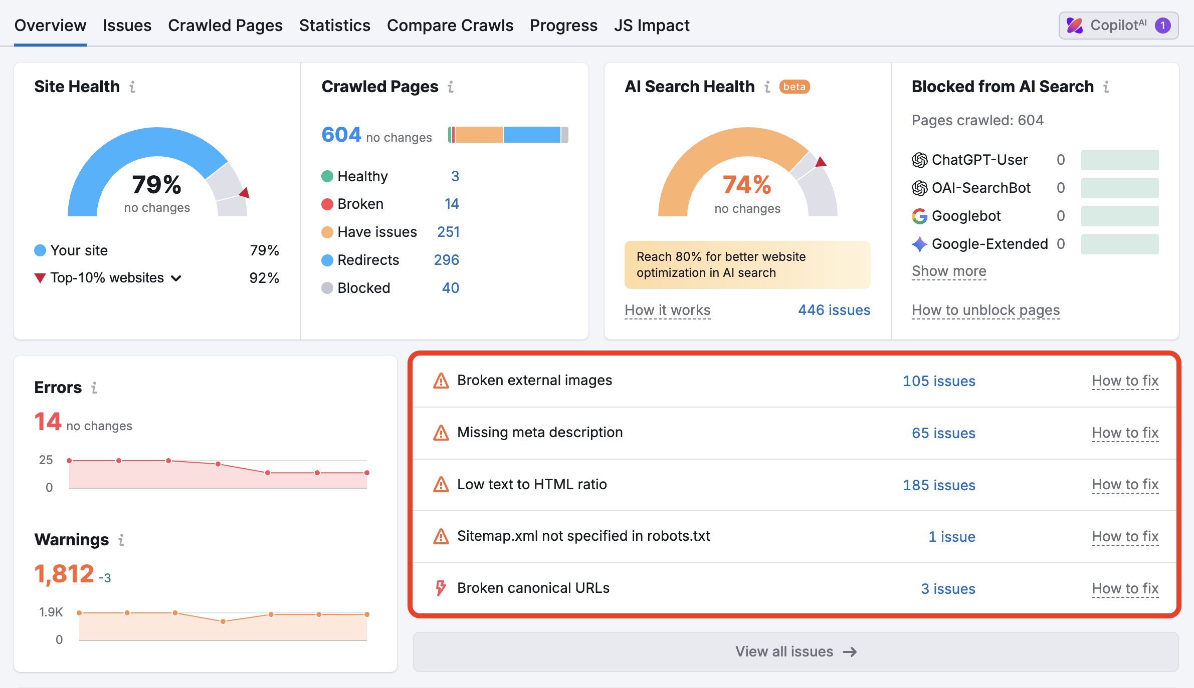 Find Your Website&rsquo;s Top Issues.